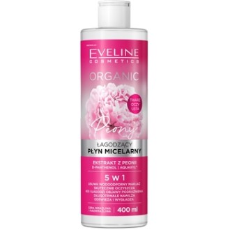 Eveline Cosmetics Organic Peony Micellar Water - Odličovací micelární voda pro všechny typy pleti 400ml