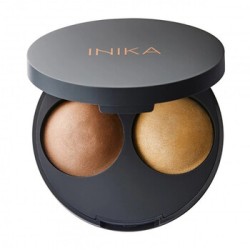 Inika Organic Baked Contour Duo - Přírodní zapečené konturovací duo 5 g Almond