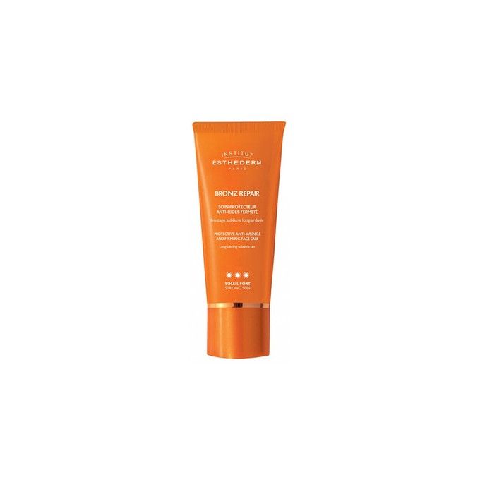 Institut Esthederm Bronz Repair Strong Sun Face Care - Protivráskový a zpevňující krém na opalování s vysokou ochranou 50ml