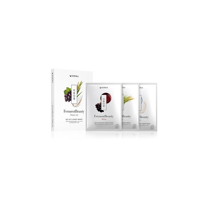 KORIKA FermentBeauty Mask Set - Sada plátýnkových masek
