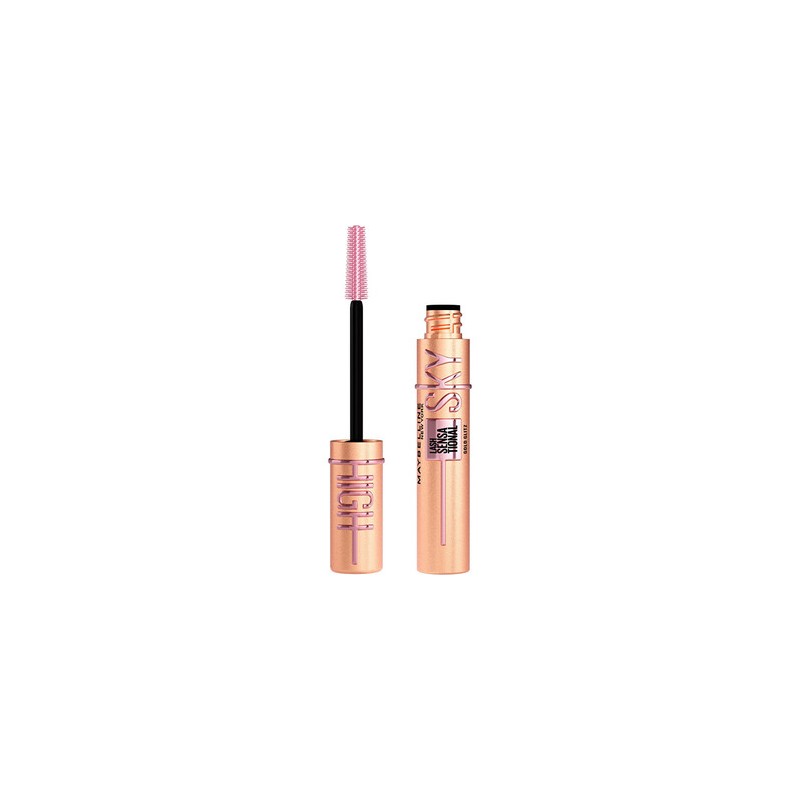 Maybelline Lash Sensational Sky High Rosegold Glitz - Řasenka 7,5 ml Black