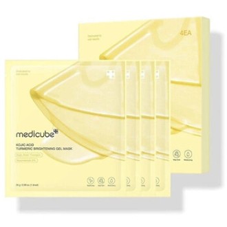 Medicube Kojic Acid Turmeric Brightening Gel Mask - Sada gelových pleťových masek proti pigmentovým skvrnám 28.0g