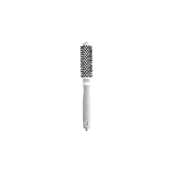 Olivia Garden Expert Blowout Shine Round Brush White & Grey ( 20 mm ) - Plaukų šepetėlis