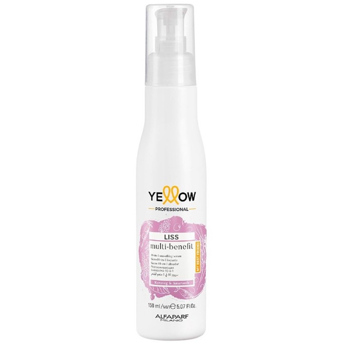 Alfaparf Milano Yellow Liss Multi-Benefit Serum - No-rinse serum for smooth hair 150 ml