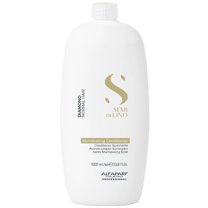 Alfaparf Milano Semi Di Lino Diamond llluminating Conditioner - Brightening conditioner for normal