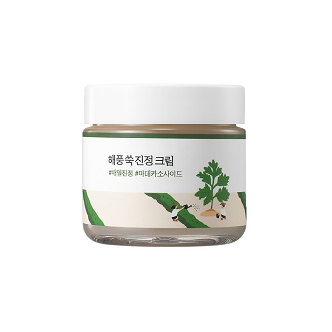 ROUND LAB Mugwort Cream - Zklidňující pleťový krém s pelyňkem 80ml