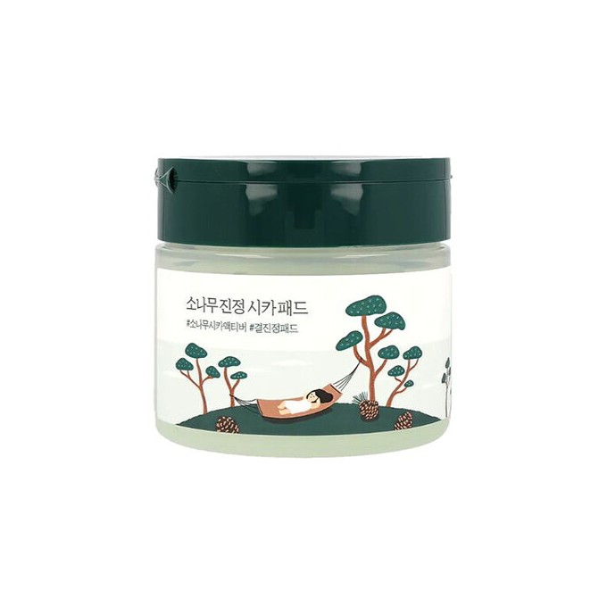 ROUND LAB Pine Calming Cica Pad ( 50 ks ) - Zklidňující tonizační tampony