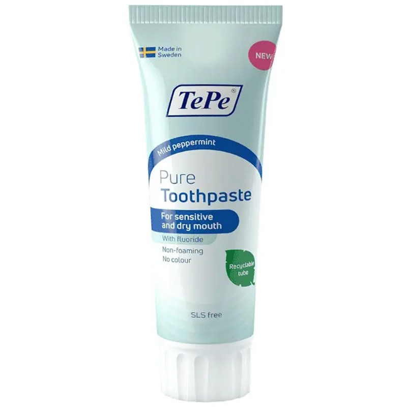 TePe Pure Toothpaste - Zubní pasta s fluoridem 75ml