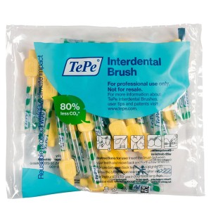 TePe Interdental Brush Extra Soft (0.7 mm yellow 25 pcs) - Very fine i