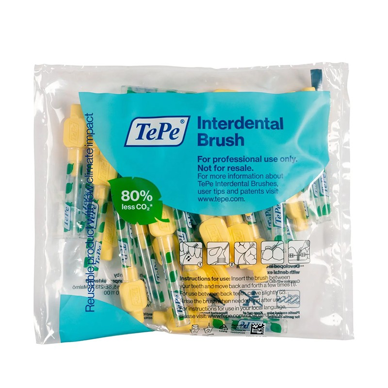TePe Interdental Brush Extra Soft (0.7 mm yellow 25 pcs) - Very fine i
