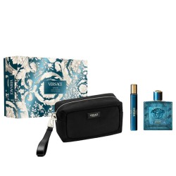 Versace Eros Eau de Parfum Gift set EDP 100 ml, miniature EDP 10 ml and cosmetic bag 100ml