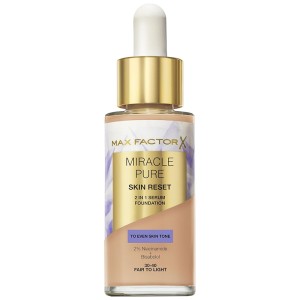 Max Factor Miracle Pure Skin Reset 2in1 Serum Foundation 30 ml 30-40 Fair To Light