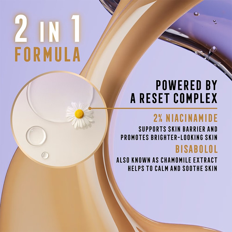 Max Factor Miracle Pure Skin Reset 2in1 Serum Foundation 30 ml 30-40 Fair To Light