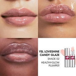 Yves Saint Laurent Rouge Volupte Candy Glaze Lipstick - Glossy lipstick 3,2 g 2 Healthy Glow Plumper