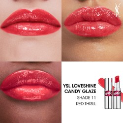 Yves Saint Laurent Rouge Volupte Candy Glaze Lipstick - Glossy lipstick 3,2 g 11 Red Thrill