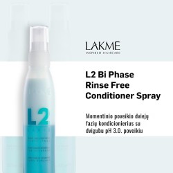 Lakmé Lak-2 Instant Hair Conditioner - dvifazis, nenuplaunamas purškiklis, 300 ml