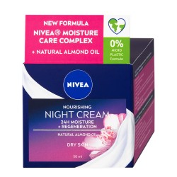 Nivea Nourishing Regenerating Night Cream for Dry and Sensitive Skin 50 ml Aqua Effect 50 ml