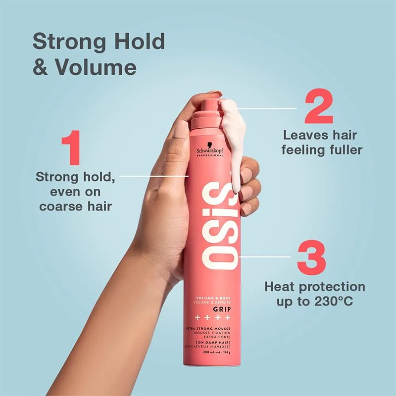 Schwarzkopf Professional Grip - Extremely strong styling mousse 200 ml