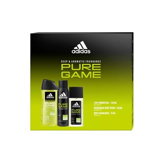 Adidas Pure Game Gift set Deodorant 75 ml, deospray 150 ml and shower gel 250 ml