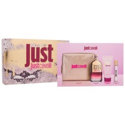 Cavalli Roberto Just Cavalli Gift Set - rinkinys - EDT 90 ml, kūno losjonas 100 ml, mini EDT 15 ml