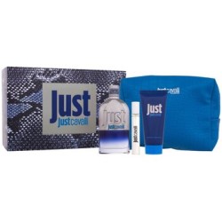 Cavalli Roberto Just Cavalli for Him Gift Set - rinkinys - EDT 90 ml, dušo želė 100 ml, mini EDT 15