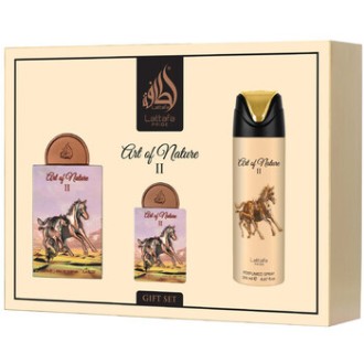 Lattafa Perfumes Art Of Nature II Gift Set - rinkinys - EDP, dezodorantas 200 ml ir EDP 20 ml