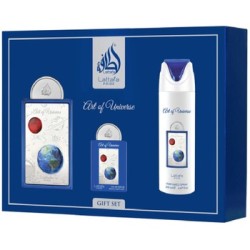Lattafa Perfumes Art Of Universe Gift Set - rinkinys - EDP 100 ml, dezodorantas 200 ml ir EDP 20 ml