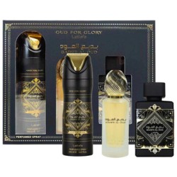 Lattafa Perfumes Bade'e Al Oud For Glory Gift Set - rinkinys - EDP 100 ml, dezodorantas 200 ml ir