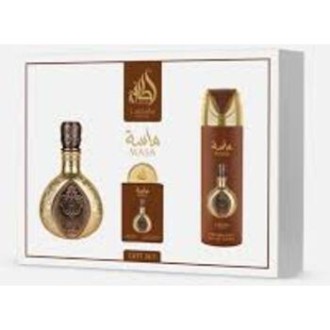 Lattafa Perfumes Masa Gift Set - rinkinys - EDP 100 ml, dezodorantas 200 ml ir EDP 20 ml