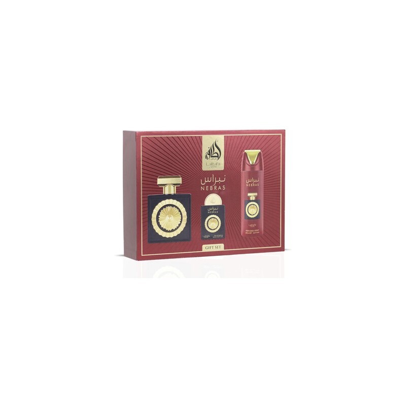 Lattafa Perfumes Nebras Dárková sada EDP 100 ml, deospray 200 ml a EDP 20 ml 100ml