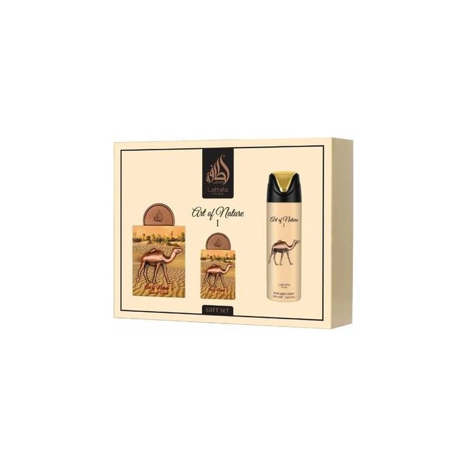 Lattafa Perfumes Pride Art of Nature I Gift Set - rinkinys - EDP 100 ml, dezodorantas 200 ml ir EDP