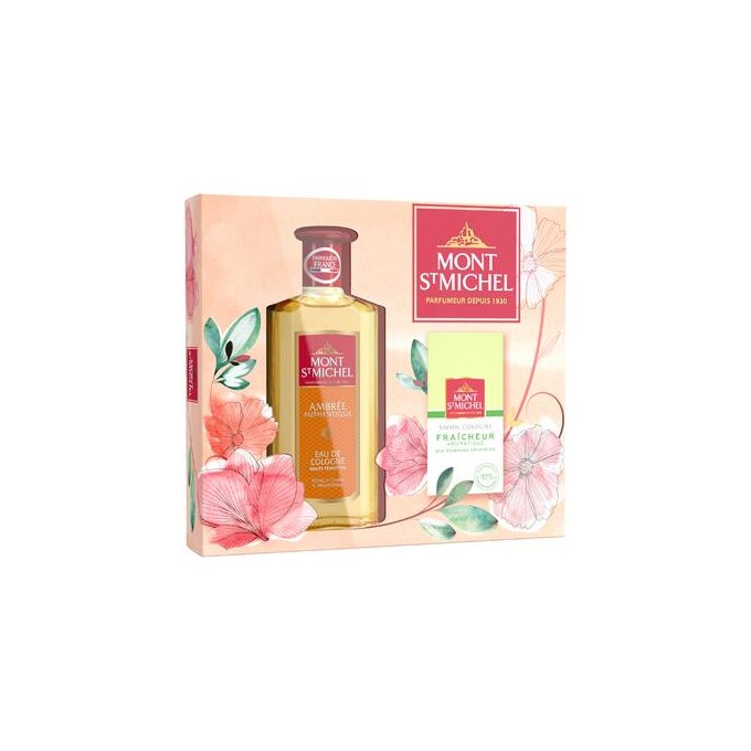 Mont St Michel Ambrée Authentique Gift Set - rinkinys - EDC 250 ml ir muilas 125 g
