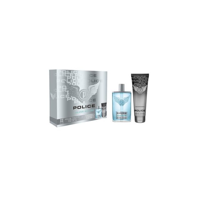 Police Silver Allure Dárková sada EDT 100 ml a sprchový gel 100 ml 100ml