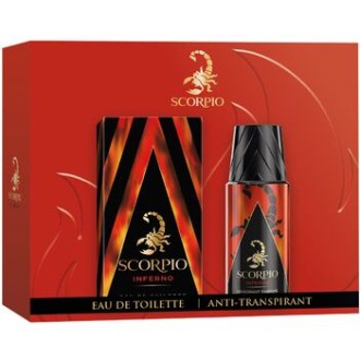 Scorpio Inferno Gift Set - rinkinys - EDT 75 ml ir dezodorantas 150 ml