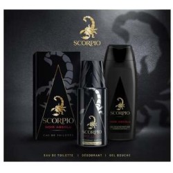 Scorpio Noir Absolu Gift Set - rinkinys - EDT 75 ml, dušo želė 250 ml ir dezodorantas 150 ml