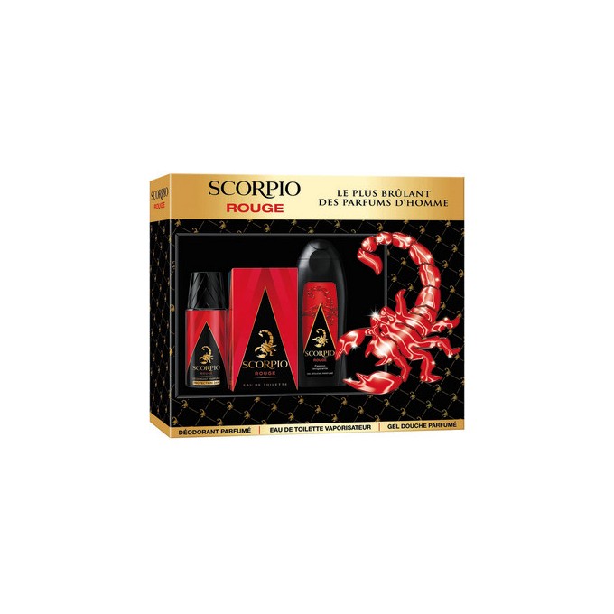 Scorpio Rouge Dárková sada EDT 75 ml, sprchový gel 250 ml a deospray 150 ml 75ml
