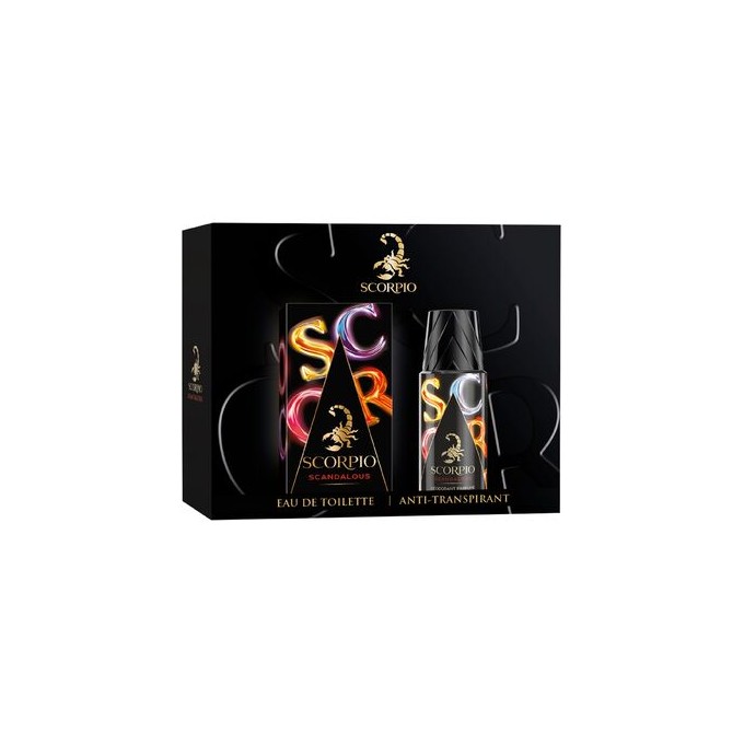 Scorpio Scandalous Gift Set - rinkinys - EDT 75 ml ir dezodorantas 150 ml