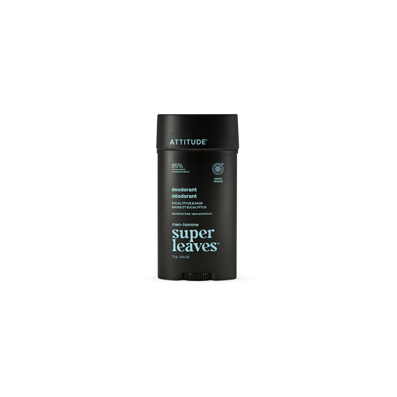 Attitude Super Leaves Eucalyptus & Sage Deodorant - Přírodní pánský deodorant 75.0g