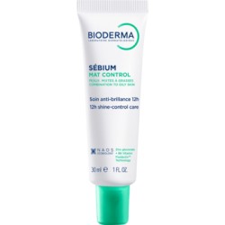Bioderma Sébium Mat Control 12h Shine-Control Care Cream - Zmatňující hydratační krém pro mastnou a smíšenou pleť 30ml
