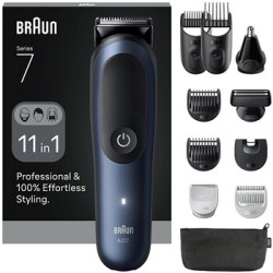 Braun Series 7 AIO7540 Dark Blue 11in1 - Multifunkční zastřihovač