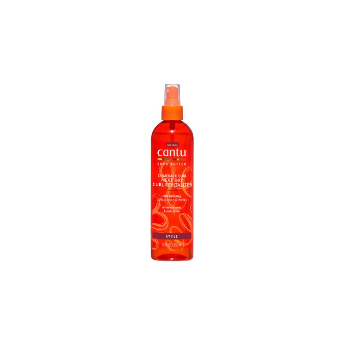 Cantu Shea Butter Comeback Curl Next Day Curl Revitalizer - Bezoplachová péče pro vlnité a kudrnaté vlasy 355ml