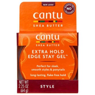 Cantu Shea Butter Firm Hold Edge Stay Gel - Gel na vlasy pro vytvoření dokonalých copánků 64ml
