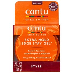Cantu Shea Butter Firm Hold Edge Stay Gel - Gel na vlasy pro vytvoření dokonalých copánků 64ml