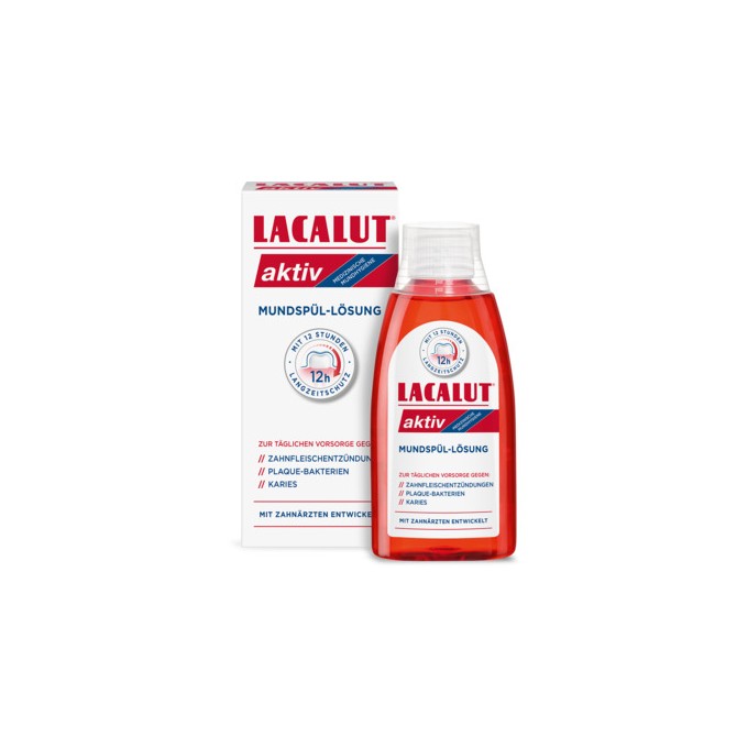Lacalut Activ Mouthwash - Ústní vyplachovací roztok s fluorem 300ml