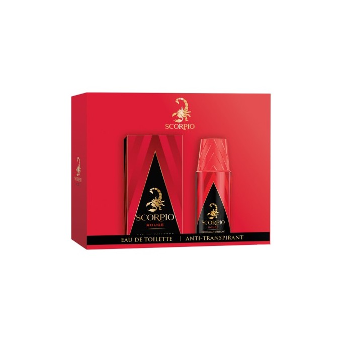Scorpio Rouge Gift Set - rinkinys - EDT 75 ml ir dezodorantas 150 ml