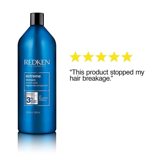 Redken Extreme Shampoo - Strengthening shampoo for weakened hair 1000 ml
