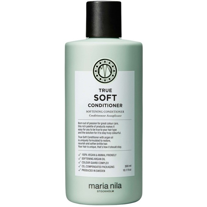 Maria Nila True Soft Conditioner (Dry Hair) - Moisturizing Conditioner with Argan Oil 300 ml