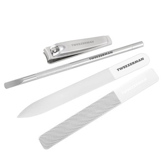 Tweezerman Glass Manicure Set - manikiūro rinkinys su stiklinėmis dildėmis