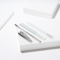 Tweezerman Glass Manicure Set - manikiūro rinkinys su stiklinėmis dildėmis