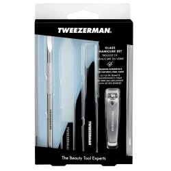 Tweezerman Glass Manicure Set - manikiūro rinkinys su stiklinėmis dildėmis